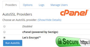 kich hoat tuy chon lets encrypt cho autossl trong cpanel whm new